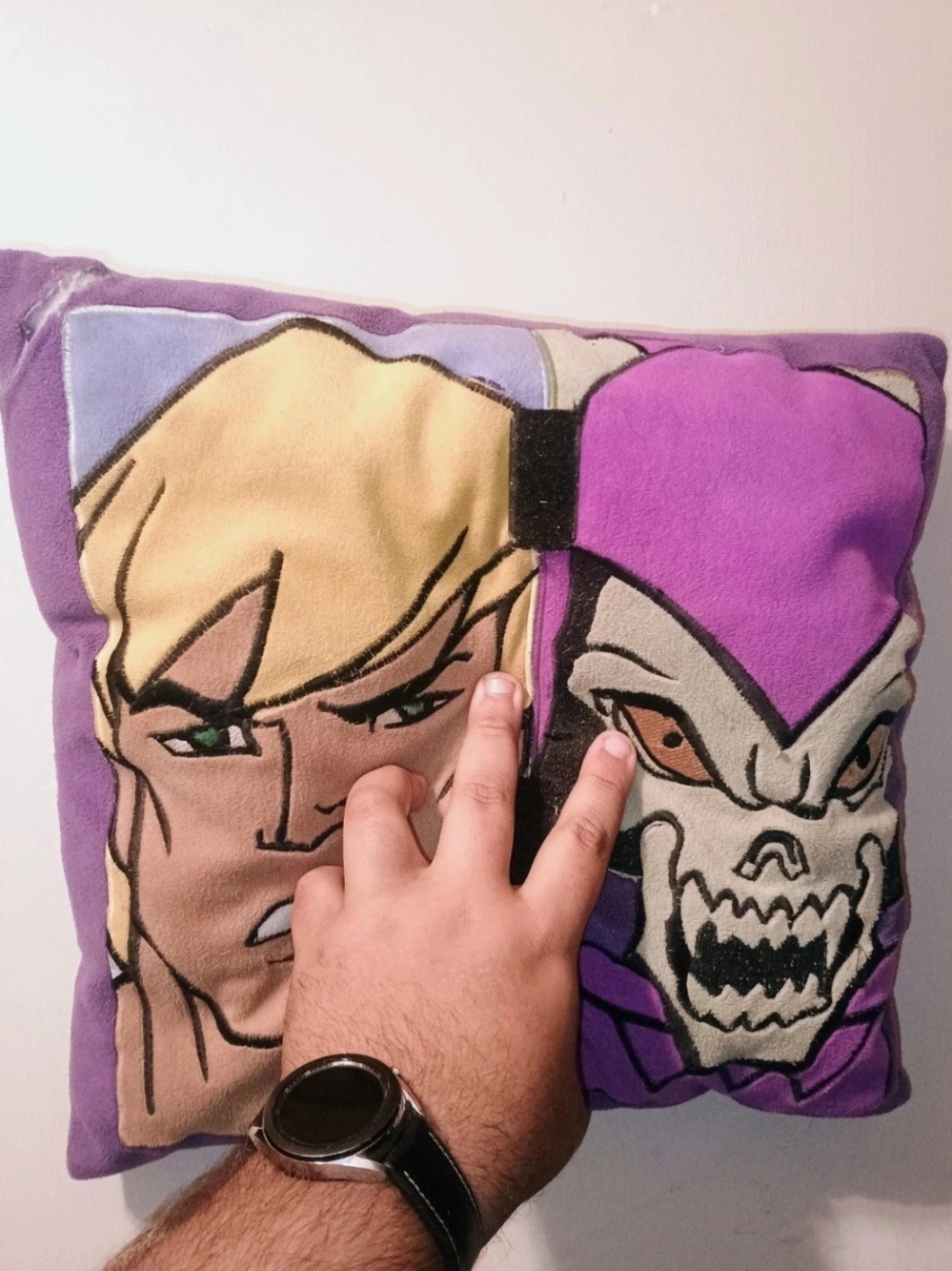 He-Man & Skeletor Pillow Y2k Masters Of The Universe No Sword 2002 Vintage